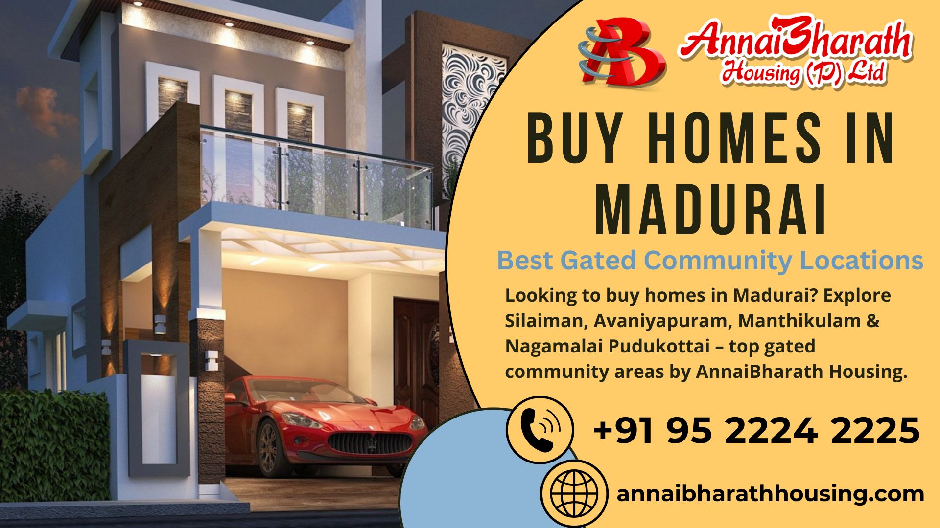 Buy Homes in Madurai - Gated Community Projects by AnnaiBharath Housing