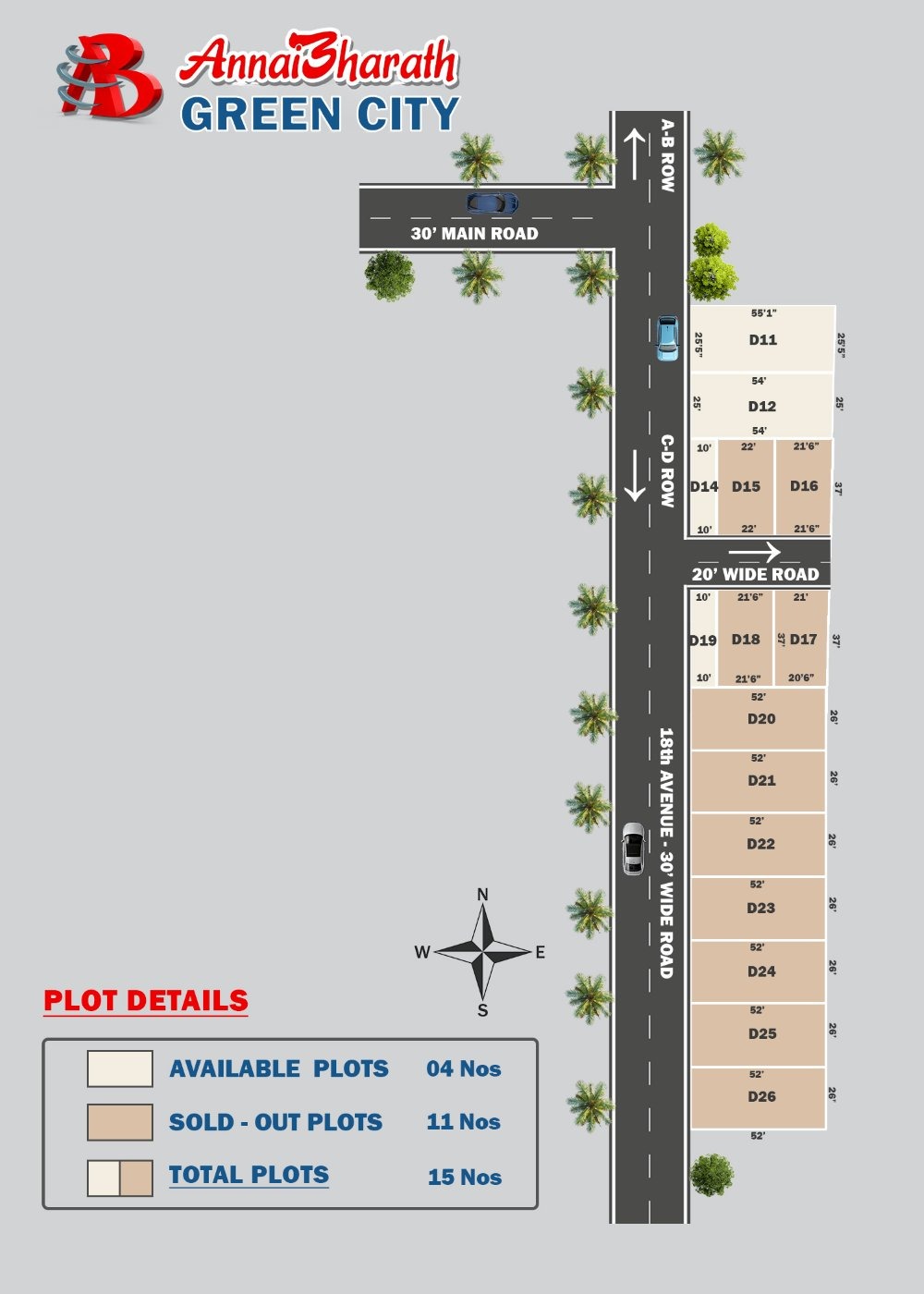 AnnaiBharath Green City Avaniyapuram &mdash; Master Layout Plan by AnnaiBharath Housing Madurai